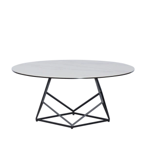 Кръгла холна маса FRANEK 3 - бяла