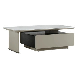 Керамична холна маса ALIVIA в бяло и капучино