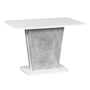 Разтегателна трапезна маса CALYPSO - бял / бетон 