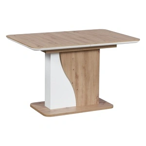 Разтегателна трапезна маса SIRIUS - дъб артисан / бял