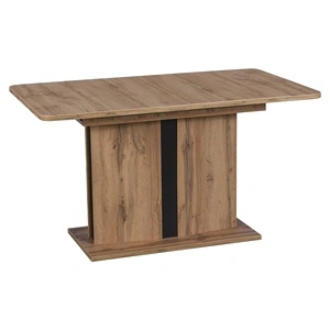 Разтегателна трапезна маса ODYSSEUS - дъб вотан / черен 