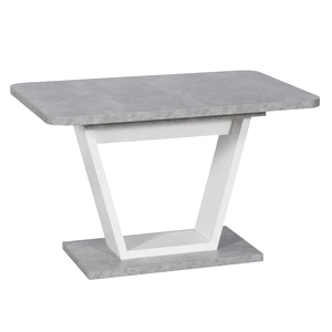 Разтегателна трапезна маса VECTOR - бял / бетон