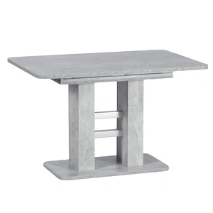 Разтегателна трапезна маса ELEPHANT - бетон / алуминий