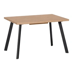 Разтегателна трапезна маса BRICK - дъб вотан / черен
