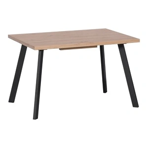 Разтегателна трапезна маса BRICK -  дъб артисан / черен