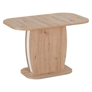 Разтегателна трапезна маса BARREL - дъб артисан-бял