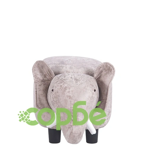 Детска табуретка с ракла - сив слон ➤ топ цена ➤ sorbe.bg