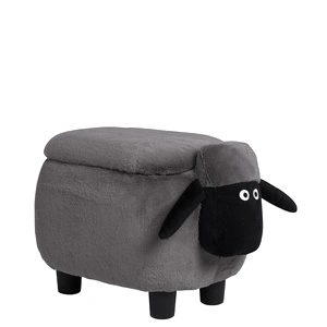 Детска табуретка с ракла - сива овца 