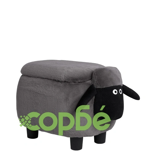 Детска табуретка с ракла - сива овца  ➤ топ цена ➤ sorbe.bg