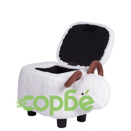 Детска табуретка с ракла - бял овен ➤ топ цена ➤ sorbe.bg