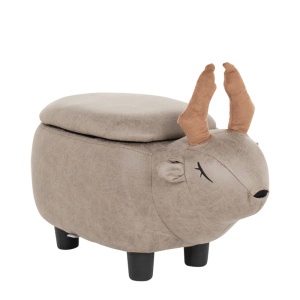 Табуретка за деца с ракла, сив елен дизайн