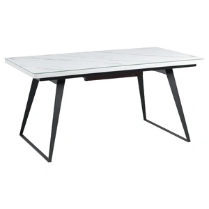 Разтегателна трапезна маса SARA L - бяла 