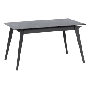 Черна разтегателна трапезна маса LAGOW
