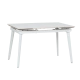 Трапезна маса SANARE - бяла, разтегателна