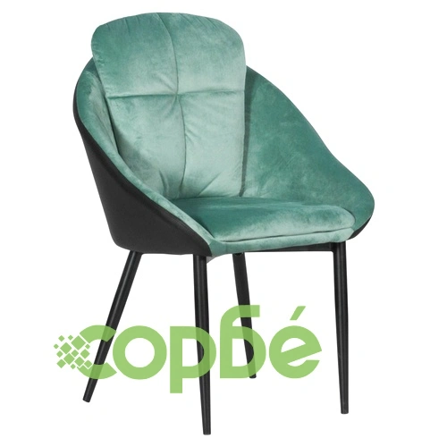 Трапезен стол VOLSK - синьо - зелен TJ ➤ топ цена ➤ sorbe.bg