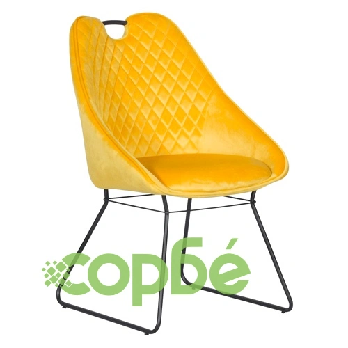 Трапезен стол GEDLING - жълт BF 2 ➤ топ цена ➤ sorbe.bg