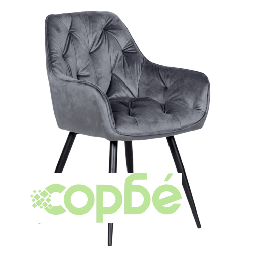 Трапезен Стол LATINA в Тъмносиво ➤ топ цена ➤ sorbe.bg