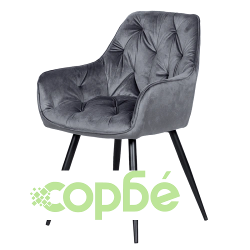 Трапезен Стол LATINA в Тъмносиво ➤ топ цена ➤ sorbe.bg