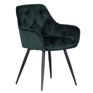 Луксозен зелен стол LATINA за трапезария