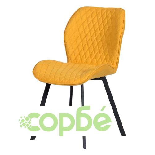 Стилен трапезен стол FANO в златно ➤ топ цена ➤ sorbe.bg