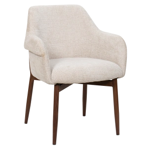 Бежов Трапезен Стол BOLO с Дървесен Ефект