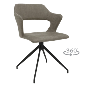 Сив Трапезен Стол RAPLA 108