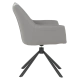 Светлосив Трапезен стол TEMPE с въртяща седалка