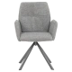 Сив Трапезен Стол BURY 2 с Въртене на 360°
