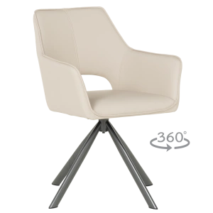 Стилен трапезен стол READING 2 със силиконова кожа