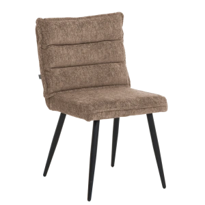 Кафяв Трапезен стол IKSAN с метална основа R38