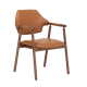 Стол за трапезария NEVADA в тиква цвят