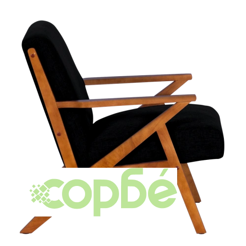 Черно Кресло MAURO - Стил Орех ➤ топ цена ➤ sorbe.bg