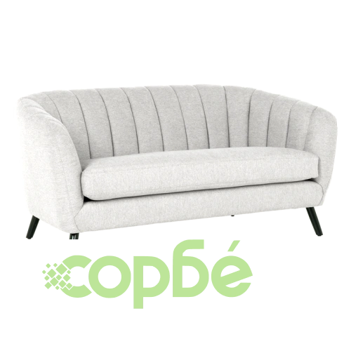 Светлосиво двуместно канапе GRETA ➤ топ цена ➤ sorbe.bg