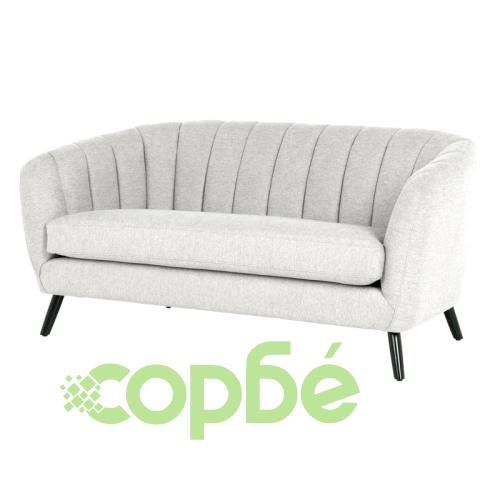 Светлосиво двуместно канапе GRETA ➤ топ цена ➤ sorbe.bg