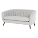 Светлосиво двуместно канапе GRETA