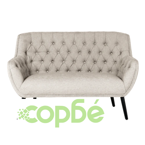 Бежово двуместно канапе BERGEN ➤ топ цена ➤ sorbe.bg