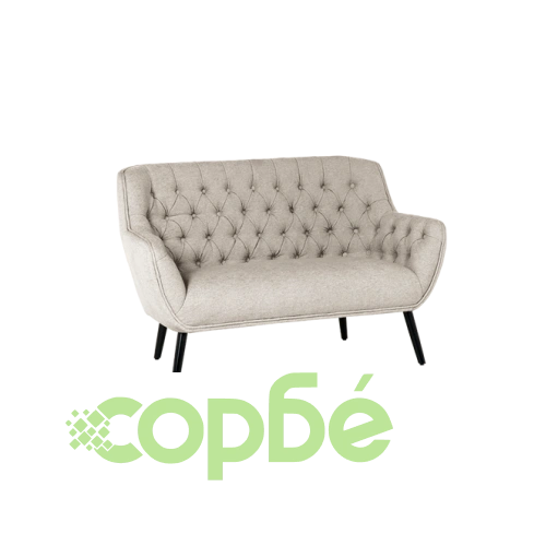 Бежово двуместно канапе BERGEN ➤ топ цена ➤ sorbe.bg