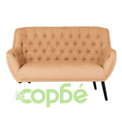 Оранжево двуместно канапе BERGEN ➤ топ цена ➤ sorbe.bg