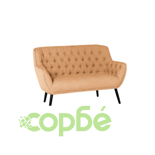 Оранжево двуместно канапе BERGEN ➤ топ цена ➤ sorbe.bg