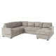 Бежов разтегателен ъглов диван IKELA