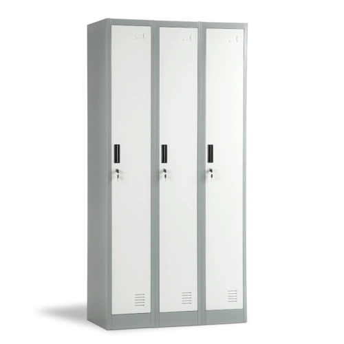 Метален гардероб CR-1242 J LUX - сив / тъмносив ➤ топ цена ➤ sorbe.bg