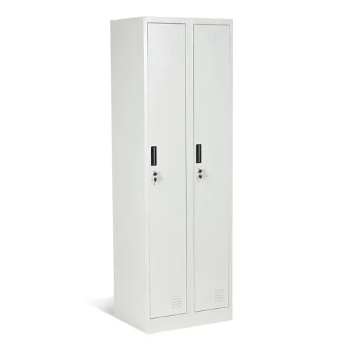 Метален шкаф CARMEN CR-1242-2 E K - сив ➤ топ цена ➤ sorbe.bg