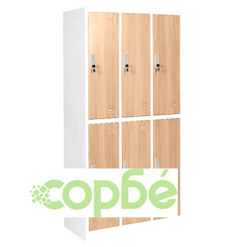 Comfortino CR-1243 J - Метален гардероб в бял-бук цвят ➤ топ цена ➤ sorbe.bg
