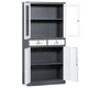 Метален шкаф Comfortino CR-1247 Е SAND - бял - графит