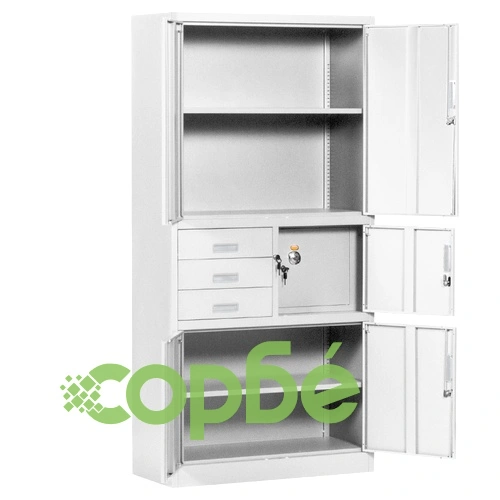 Метален шкаф Comfortino CR-1281 Е - сив ➤ топ цена ➤ sorbe.bg