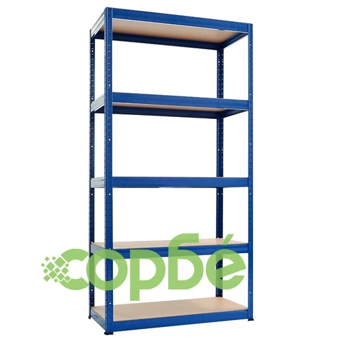 Метален стелаж STAR 180x90x40 см, до 175 кг на рафт - син ➤ топ цена ➤ sorbe.bg