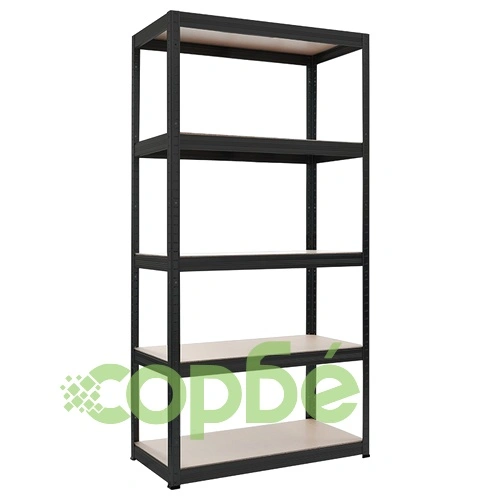 Метален стелаж STAR 180x90x45 см, до 275 кг на рафт  - черен  ➤ топ цена ➤ sorbe.bg
