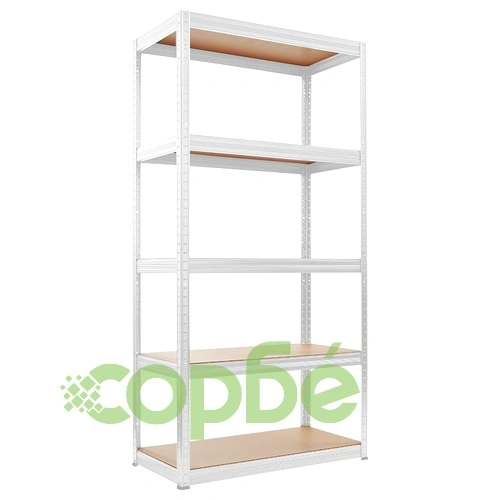 Метален стелаж STAR 180х90х35 см, до 250 кг на рафт - бял ➤ топ цена ➤ sorbe.bg