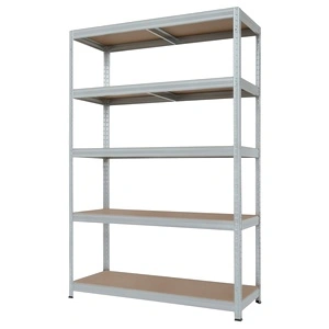 Метален стелаж STAR PLUS 180x120x45 см, до 250 кг на рафт - цинк