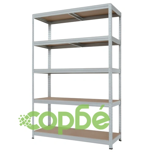 Метален стелаж STAR PLUS 180x120x45 см, до 250 кг на рафт - цинк ➤ топ цена ➤ sorbe.bg